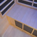 TMG LIVING 1-2 Person Indoor FAR Infrared Sauna Room, Natural Canadian Hemlock, Bluetooth Speakers, Tempered Glass Door, TMG-LSN10
